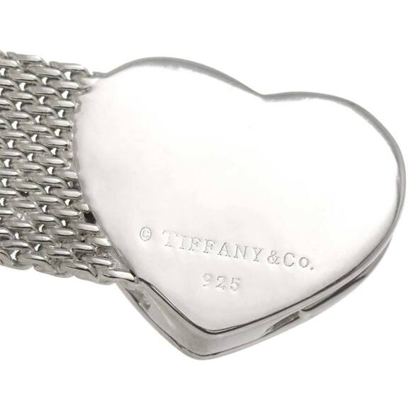 TIFFANY Authentic Silver Heart Charm Bracelet - Picture 6 of 8
